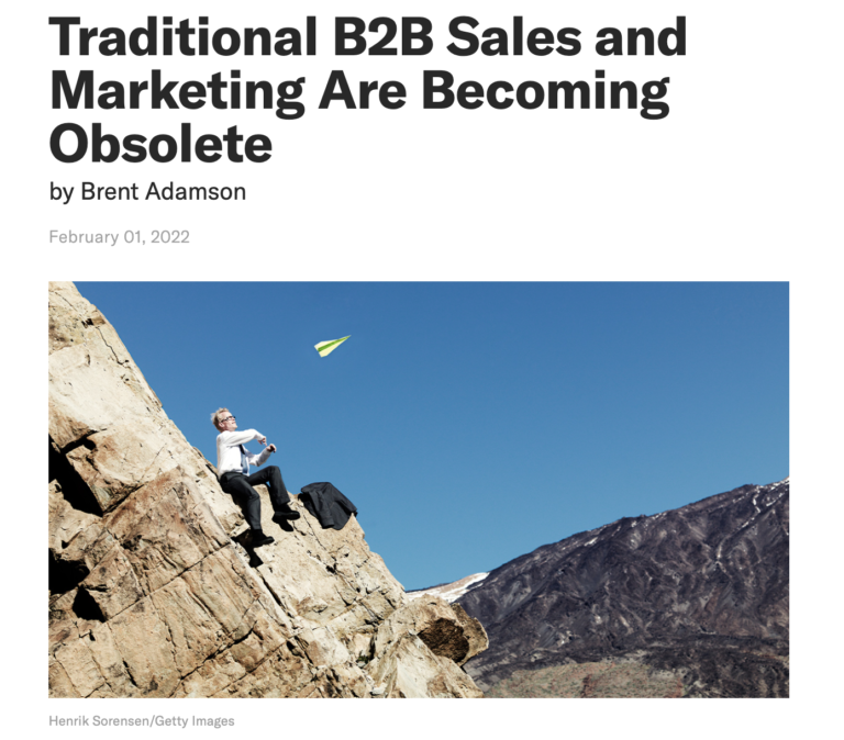 traditional b2b sales are becoming obsolete